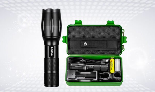 1 Torche lampe de poche Led rechargeable